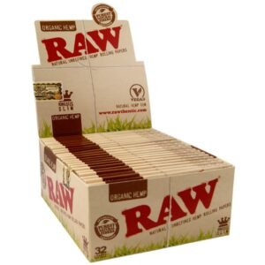 raw king size slim organic aus bio hanf oeko papers blaettchen