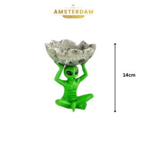 Cendrier météore Alien 11x11x14 cm 12 5