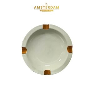 Cendrier blanc rond 5 7 1