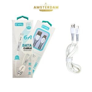 Cable Original O’Val 60W Fast Charger 6A USB to Type-C Cable – Compatible avec Samsung S24 / Xiaomi 14 24 2