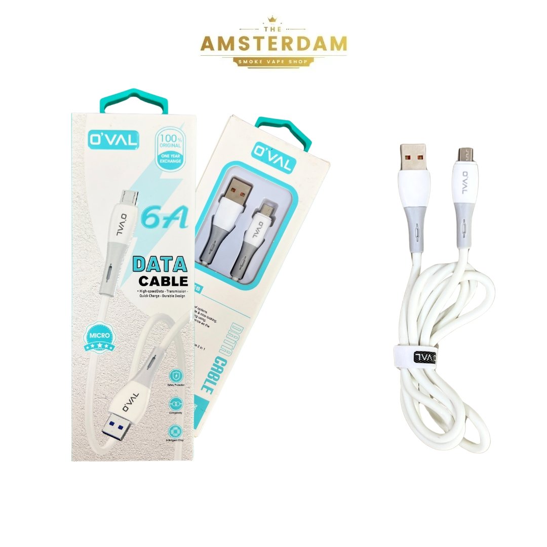 Câble de Charge Rapide O’Val 60W 6A USB → Micro USB – Compatible Samsung Galaxy A54 / Xiaomi Redmi Note 13 1 4 2